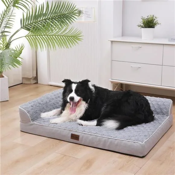Orthopedic Dog Bed, XL Dog Beds with Bolsters, XLarge Waterproof